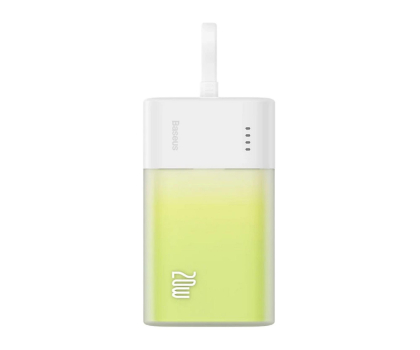 Powerbank Baseus Powerbank Popsicle 5200mAh 20W z kablem biało-zielony